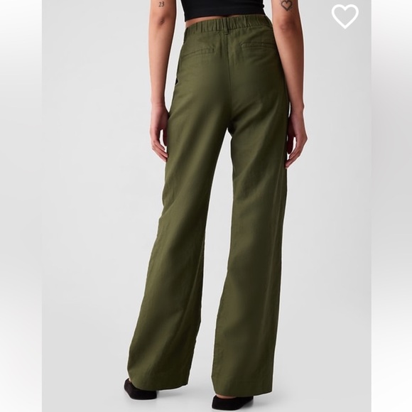 GAP 365 High Rise Linen-Cotton Trousers - Picture 2 of 11